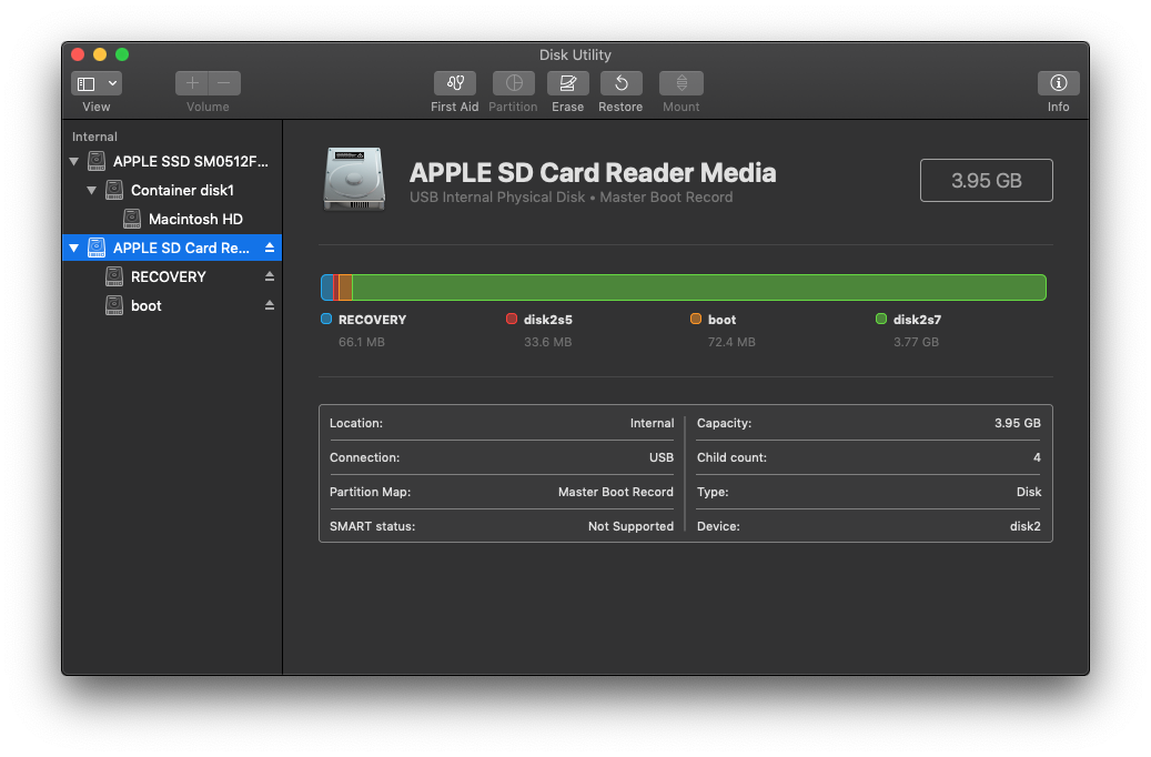 disk-utility-sd-card-noobs-lite-mojave - App Code Labs